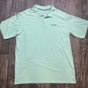 Columbia Sportswear‎ Polo Shirt Mens 3XT/3TL Big & Tall Short Sleeve Green